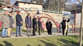 Einweihung des neuen Spielplatzes in der Oberen Schutzengelgasse, Stufels